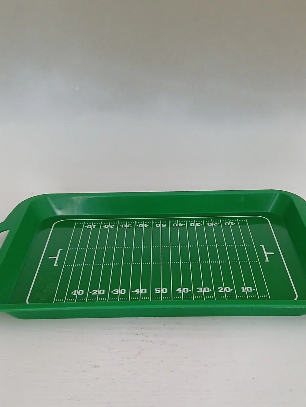 Green Football Field Serving Tray 28 X 10